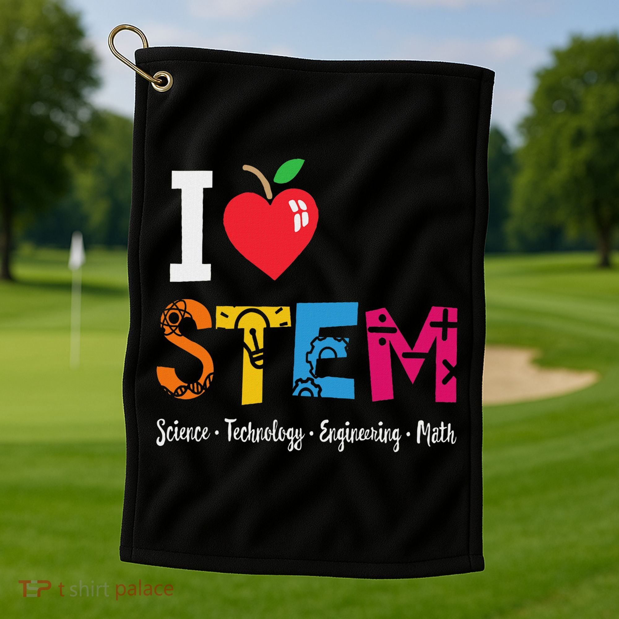 Think Outside The Box Steam Back To School Stem Teacher Golf Towel