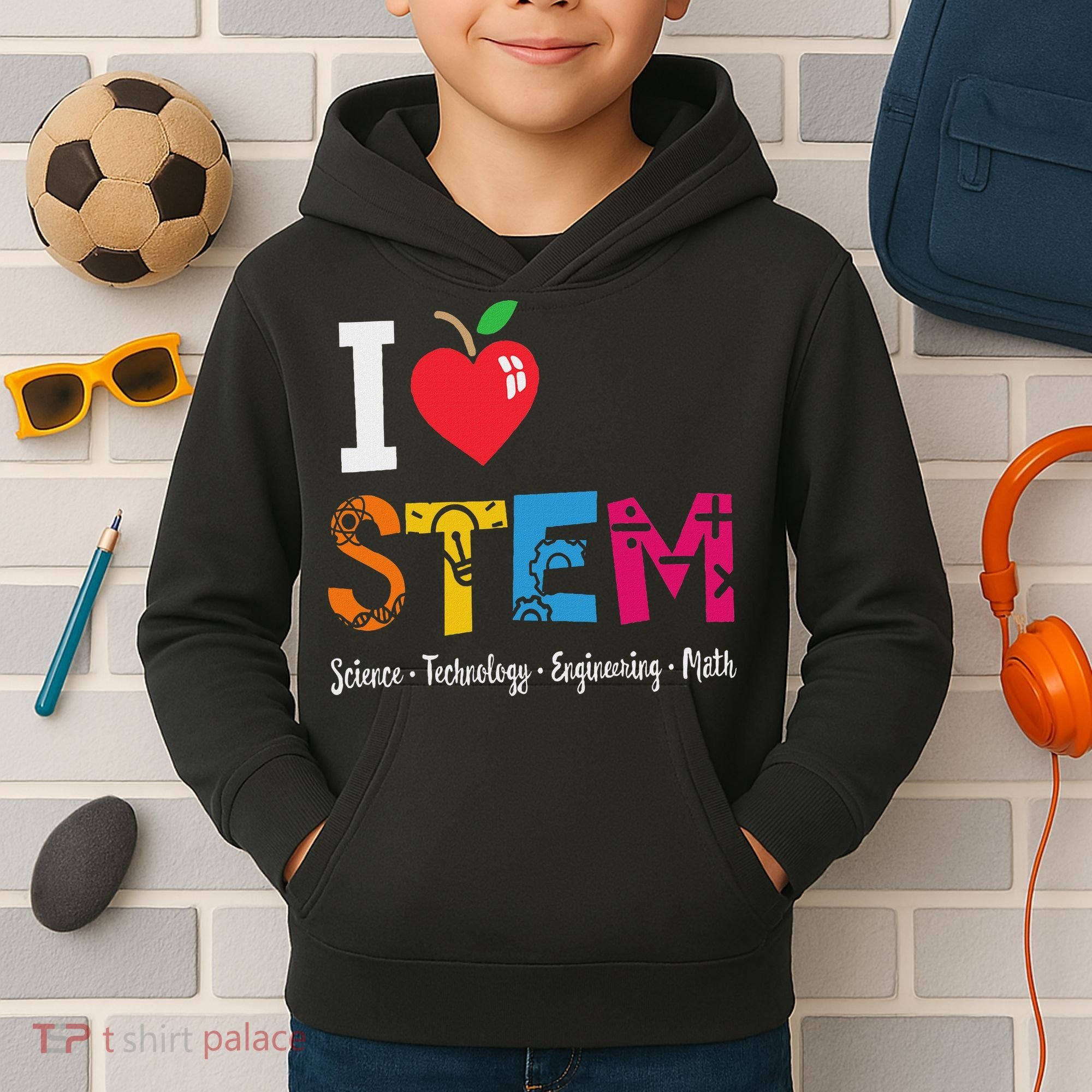 Think Outside The Box Steam Back To School Stem Teacher Kids Hoodie