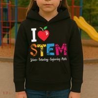 Think Outside The Box Steam Back To School Stem Teacher Kids Hoodie thumb 3
