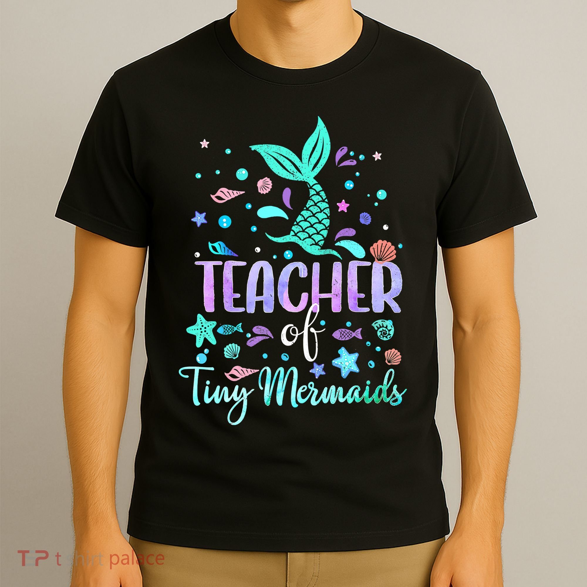 Teacher Of Tiny Mermaid Mermazing Back To School Girls Women T-Shirt