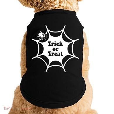 Trick Or Treat Spider Web Halloween Doggie Tank