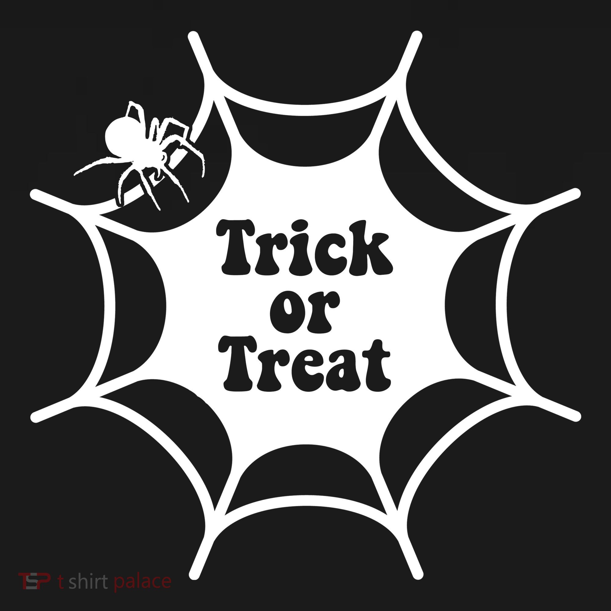 Trick Or Treat Spider Web Halloween Apron