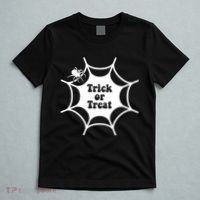 Trick Or Treat Spider Web Halloween T-Shirt thumb 5