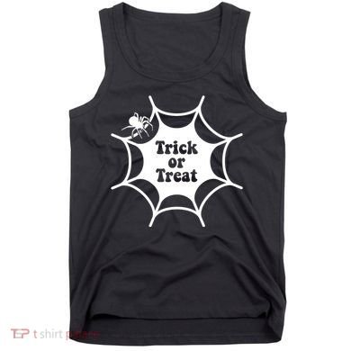 Trick Or Treat Spider Web Halloween Tank Top