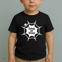 Trick Or Treat Spider Web Halloween Toddler T-Shirt thumb 2