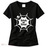Trick Or Treat Spider Web Halloween Women's T-Shirt thumb 0