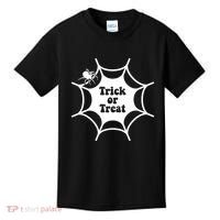 Trick Or Treat Spider Web Halloween Kids T-Shirt thumb 0