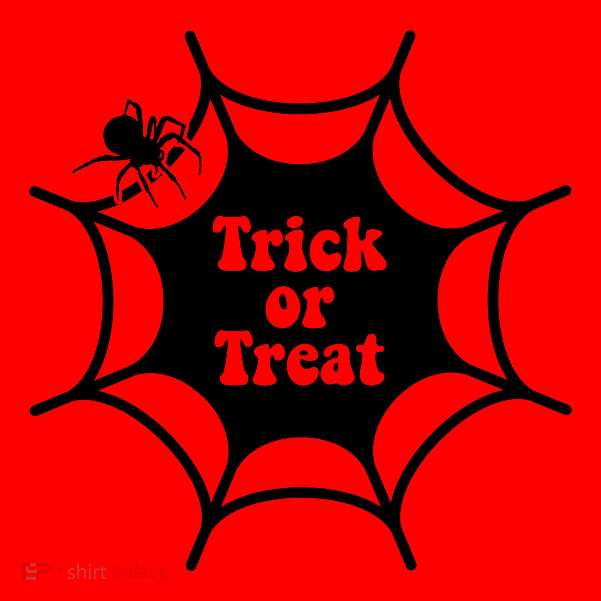 Trick Or Treat Spider Web Halloween Santa Hat