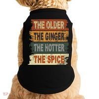 The Older The Ginger The Hotter The Spice Gift Doggie Tank thumb 0