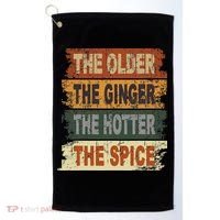 The Older The Ginger The Hotter The Spice Gift Golf Towel thumb 0