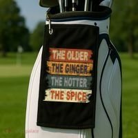 The Older The Ginger The Hotter The Spice Gift Golf Towel thumb 2