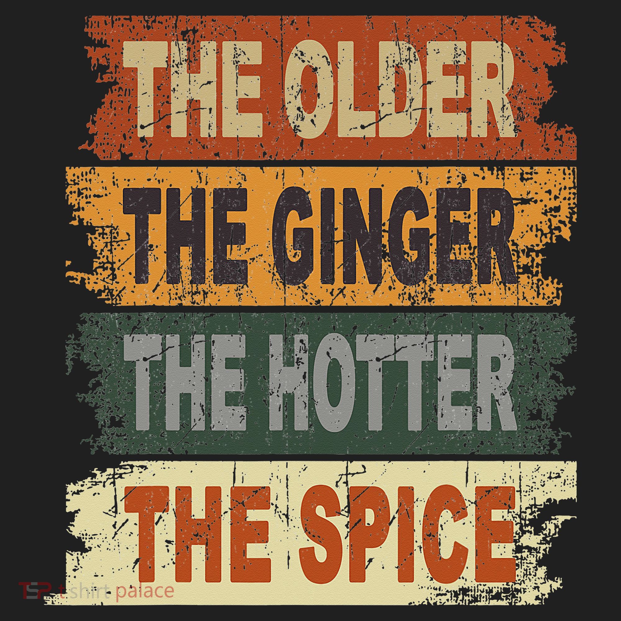The Older The Ginger The Hotter The Spice Gift Golf Towel