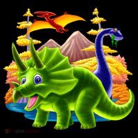 Triceratops & Others Apron thumb 3
