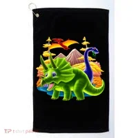 Triceratops & Others Golf Towel thumb 0