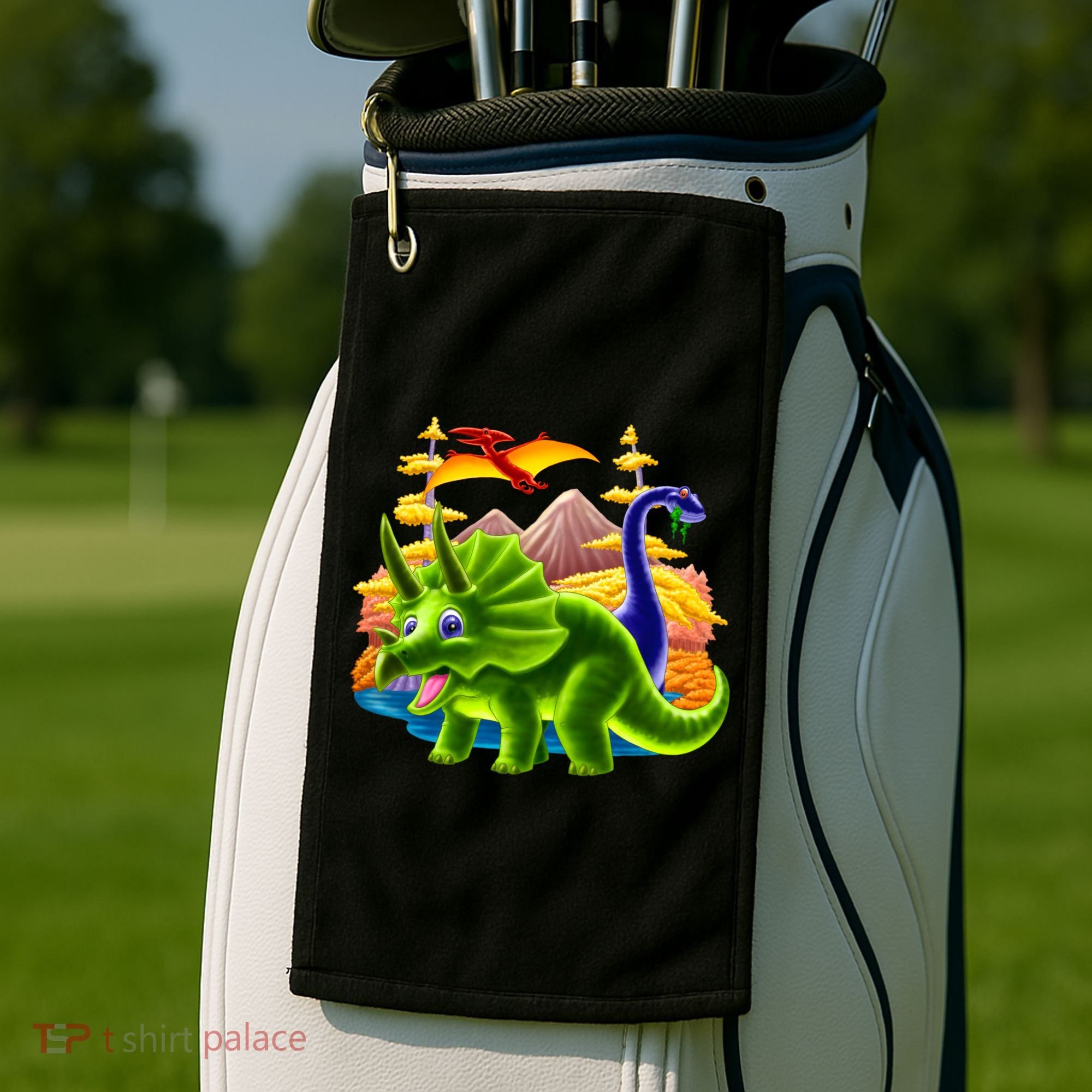 Triceratops & Others Golf Towel