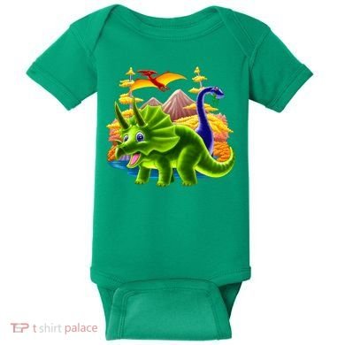 Triceratops & Others Baby Bodysuit