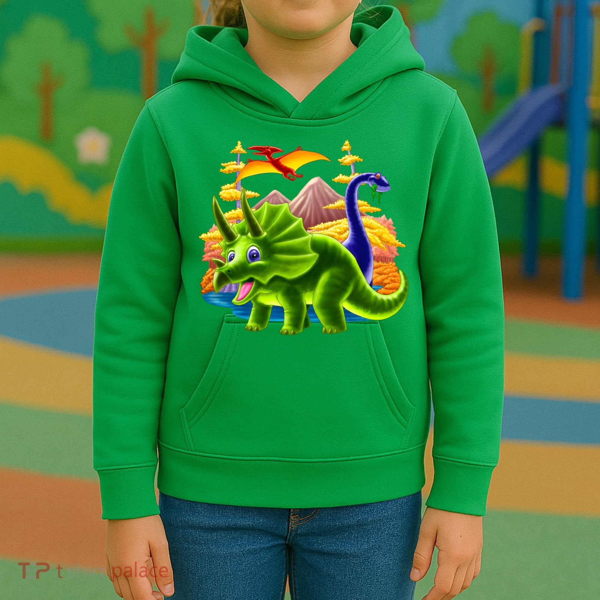 Triceratops & Others Kids Hoodie