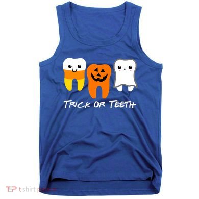 Trick Or Teeth Cute Dental Halloween Hygienist Dentist Rdh Gift Tank Top