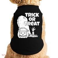 Trick Or Treat Halloween Spooky Graveyard Doggie Tank thumb 0