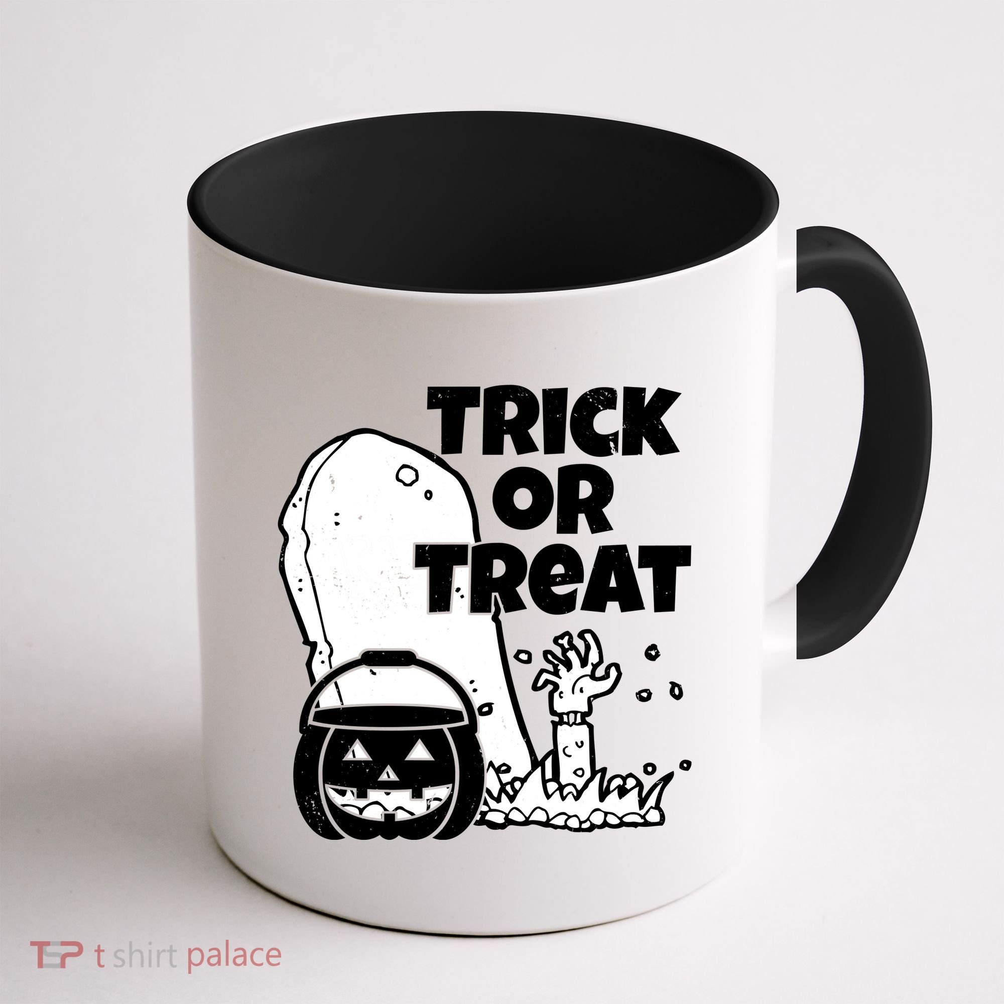 Trick Or Treat Halloween Spooky Graveyard Coffee Mug