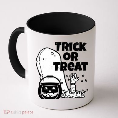 Trick Or Treat Halloween Spooky Graveyard Coffee Mug
