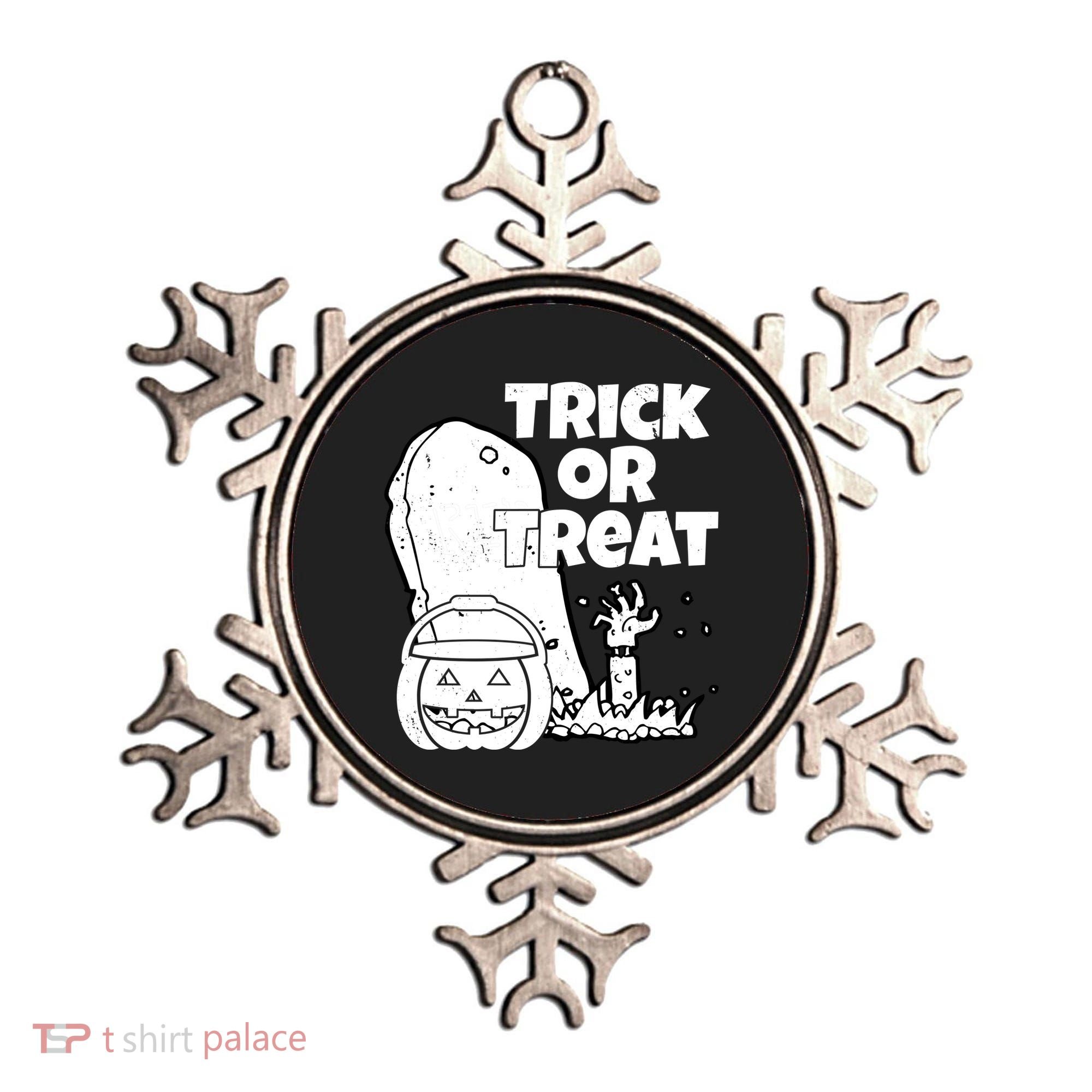 Trick Or Treat Halloween Spooky Graveyard Ornament