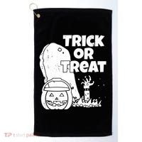 Trick Or Treat Halloween Spooky Graveyard Golf Towel thumb 0