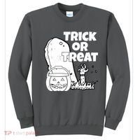 Trick Or Treat Halloween Spooky Graveyard Sweatshirt thumb 0
