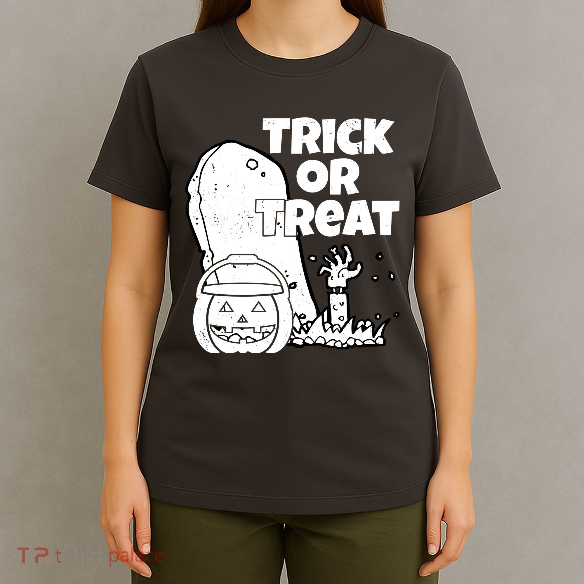 Trick Or Treat Halloween Spooky Graveyard T-Shirt