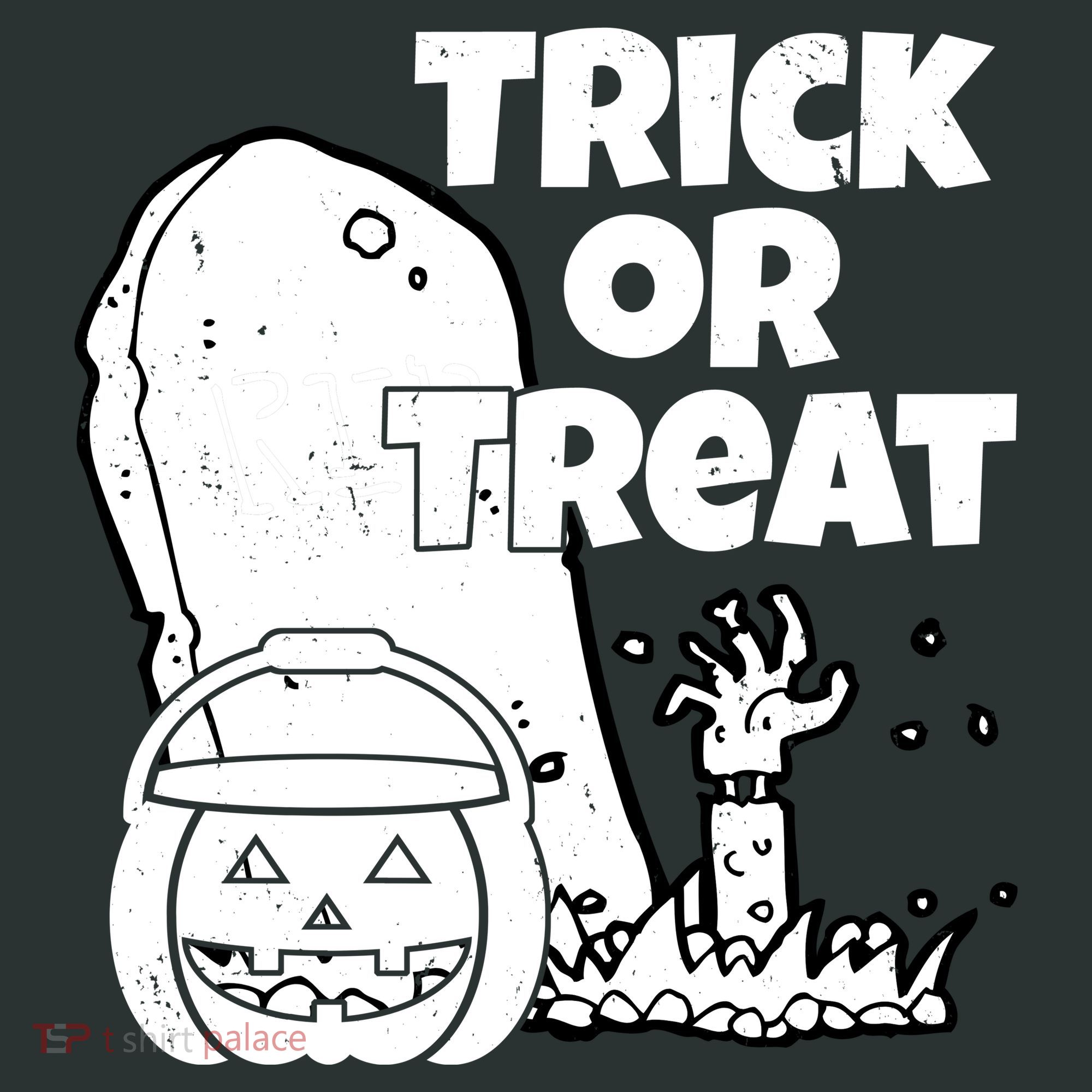 Trick Or Treat Halloween Spooky Graveyard T-Shirt