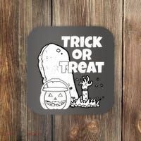 Trick Or Treat Halloween Spooky Graveyard Coaster thumb 0