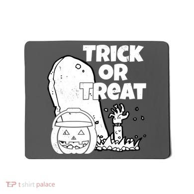 Trick Or Treat Halloween Spooky Graveyard Mousepad