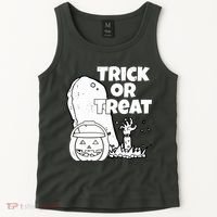 Trick Or Treat Halloween Spooky Graveyard Tank Top thumb 2