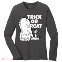 Trick Or Treat Halloween Spooky Graveyard Women's Long Sleeve Shirt thumb 0