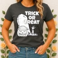 Trick Or Treat Halloween Spooky Graveyard Women's T-Shirt thumb 2