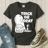 Trick Or Treat Halloween Spooky Graveyard Women's T-Shirt thumb 3