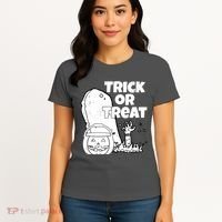 Trick Or Treat Halloween Spooky Graveyard Women's T-Shirt thumb 4