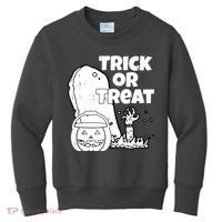 Trick Or Treat Halloween Spooky Graveyard Kids Sweatshirt thumb 0