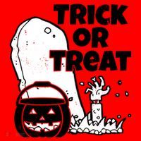 Trick Or Treat Halloween Spooky Graveyard Santa Hat thumb 1