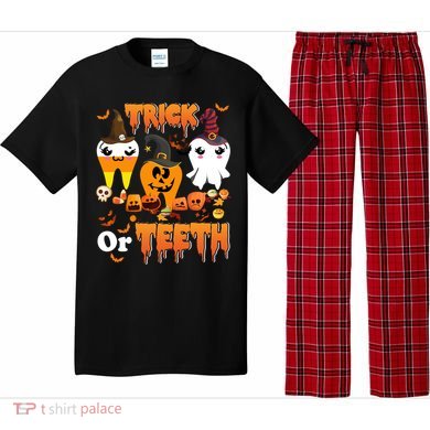 Trick Or Teeth Cute Witch Teeth Dental Dentist Halloween Gift Pajama Set