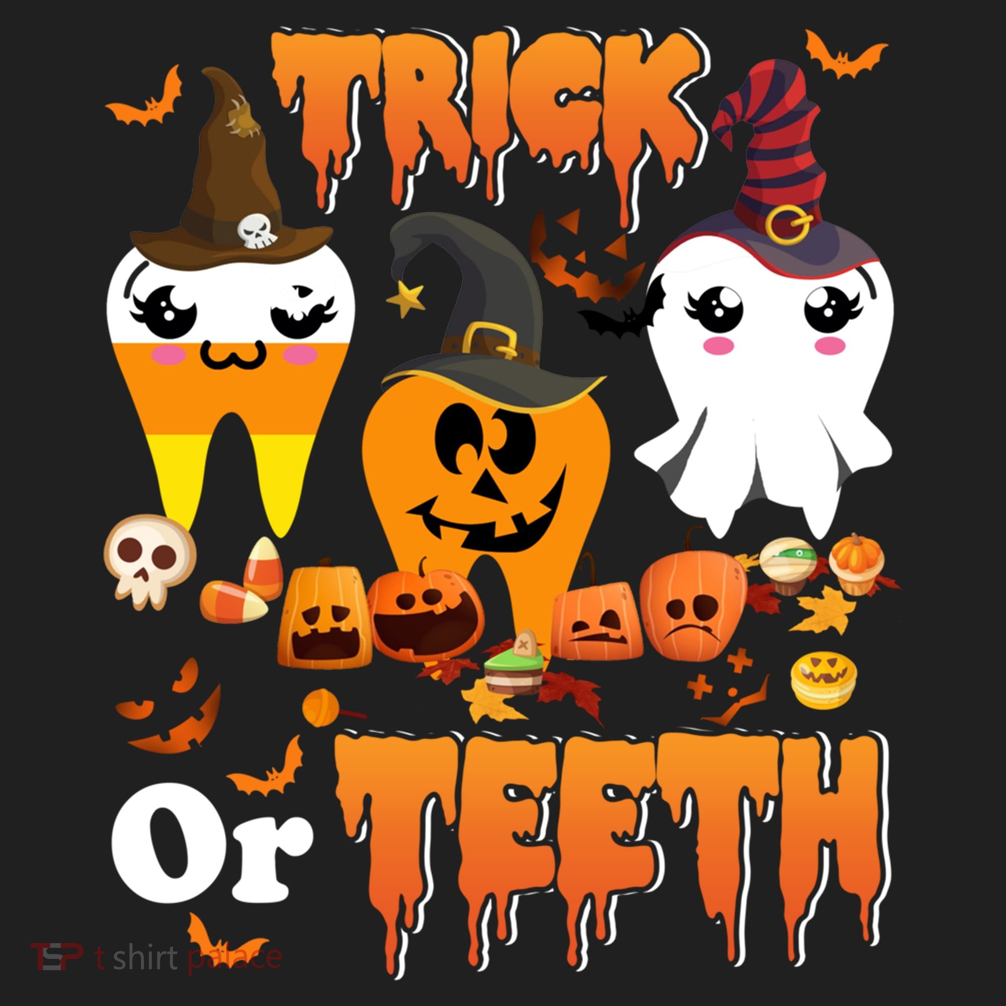 Trick Or Teeth Cute Witch Teeth Dental Dentist Halloween Gift Hat