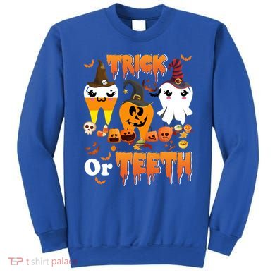 Trick Or Teeth Cute Witch Teeth Dental Dentist Halloween Gift Sweatshirt