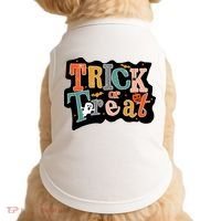 Trick Or Treat Halloween Spooky Gift Cute Doggie Tank thumb 0
