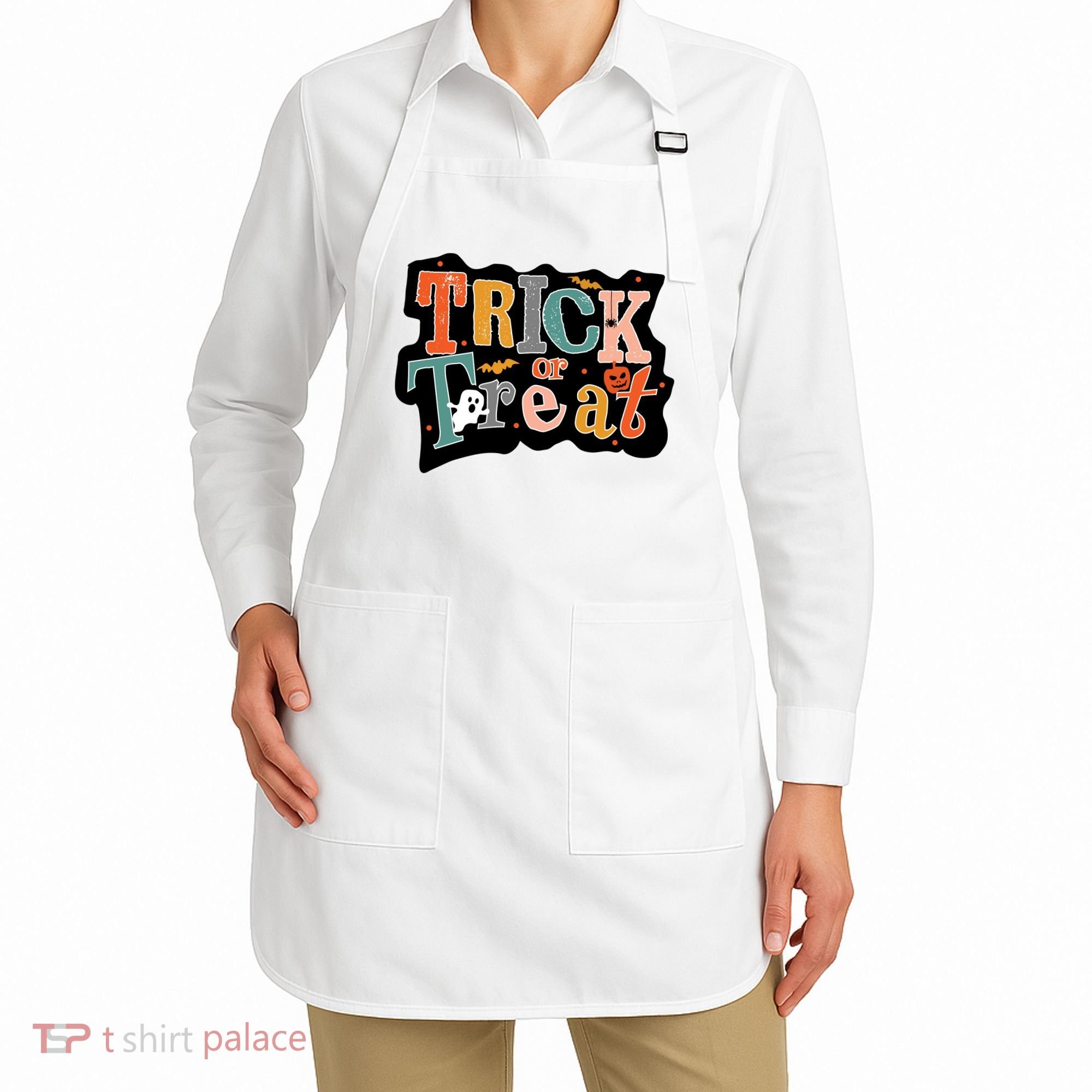 Trick Or Treat Halloween Spooky Gift Cute Apron