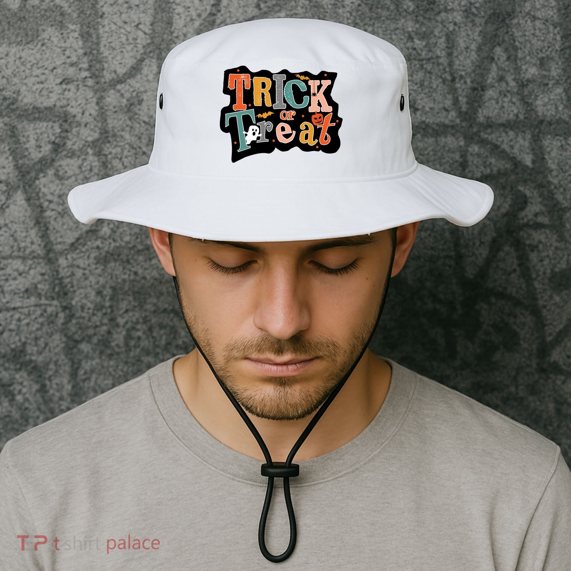 Trick Or Treat Halloween Spooky Gift Cute Bucket Hat
