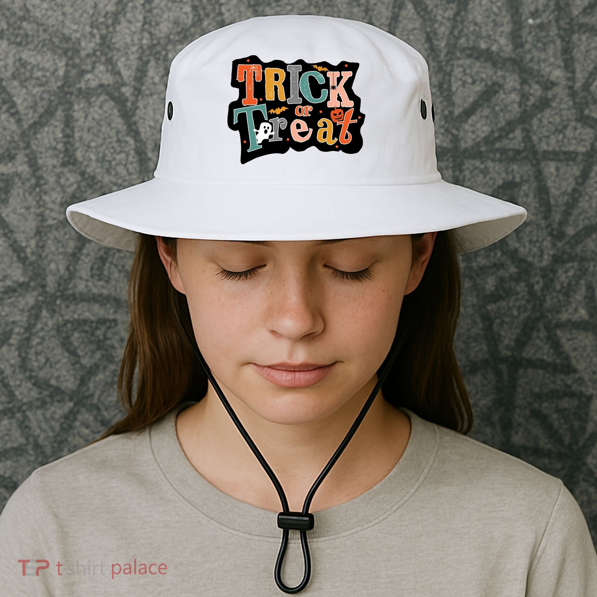 Trick Or Treat Halloween Spooky Gift Cute Bucket Hat