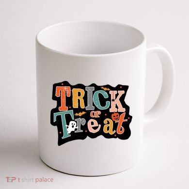Trick Or Treat Halloween Spooky Gift Cute Coffee Mug back