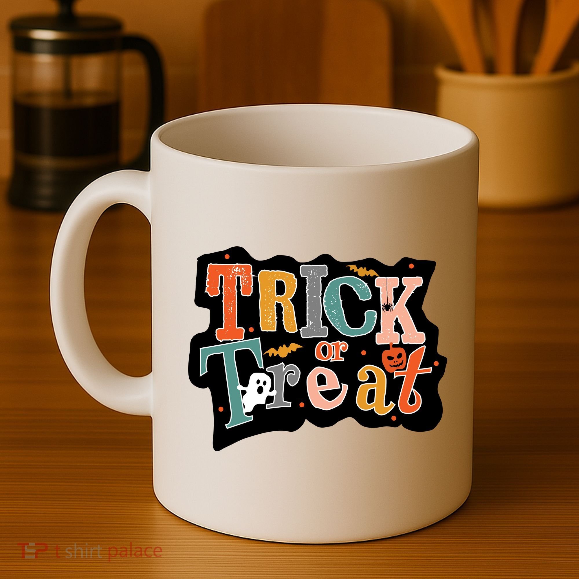 Trick Or Treat Halloween Spooky Gift Cute Coffee Mug