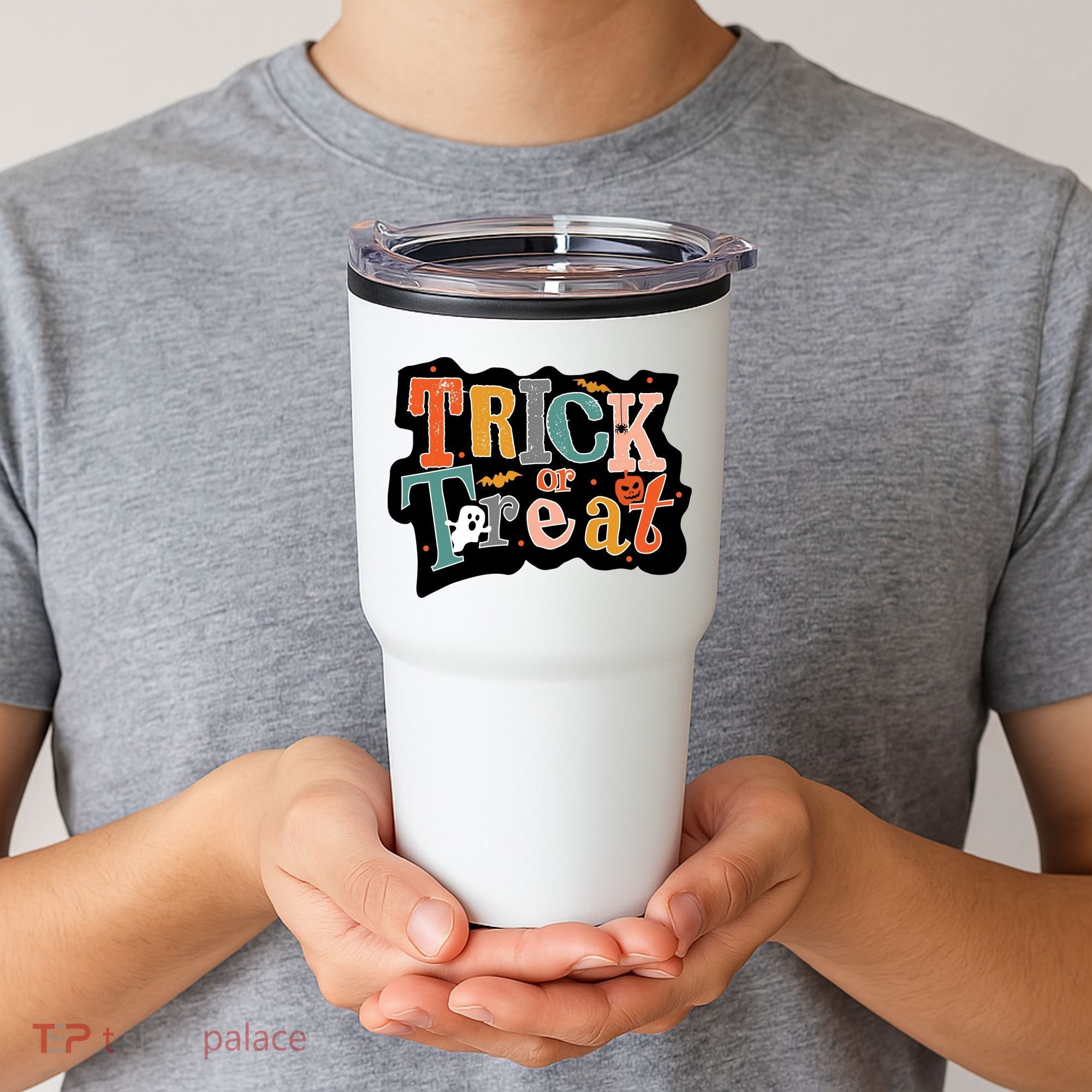 Trick Or Treat Halloween Spooky Gift Cute Tumbler