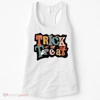 Trick Or Treat Halloween Spooky Gift Cute Women's Tank Top thumb 0